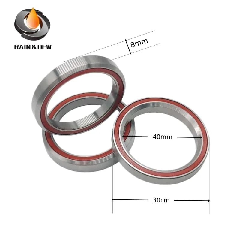 2PCS MH-P16H8-45/45 Bicycle Headset Bearing 40X52X8 mm 45/45 Degree Chrome Steel Tapered Upper Lower Tapered Parts Repair