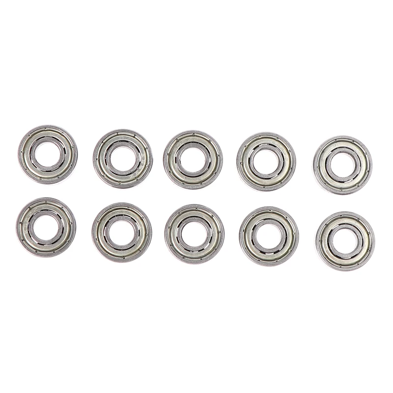 10 قطعة محامل مصغرة من الفولاذ الكربوني الكروي ذو الأخدود العميق 696ZZ
