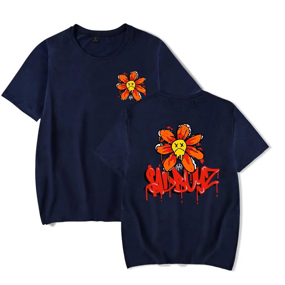 

Junior H Merch $AD Boyz Flower Vintage 90s T-Shirt Men and Woman Short Sleeve Women Funny T Shirt Unisex Harajuku Tops a