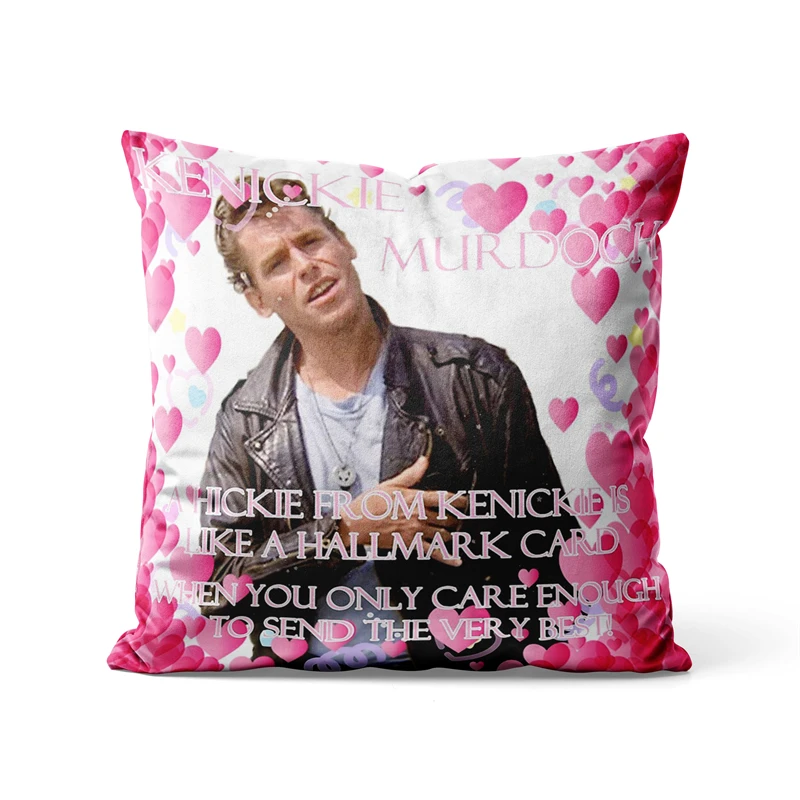 Gaslight Gatekeep Girlboss Kenickie Murdoch Throw Pillow Covers Cushion Cases Pillowcases for Sofa 45cm x 45cm