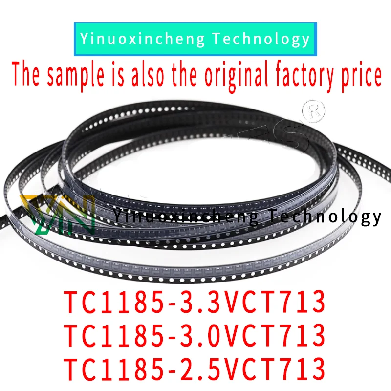 New original TC1185-2.5/3.0/3.3VCT713 package SOT-23-5 silk screen N1/N3/N5** linear regulator chip