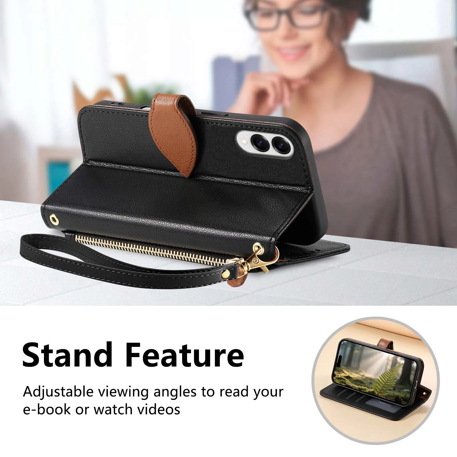 الأعمال بو الجلود قضية الهاتف لسامسونج غالاكسي S25 زائد S24 S23 الترا S22 5G S25 + الوجه كتاب بطاقة سستة غطاء المحفظة