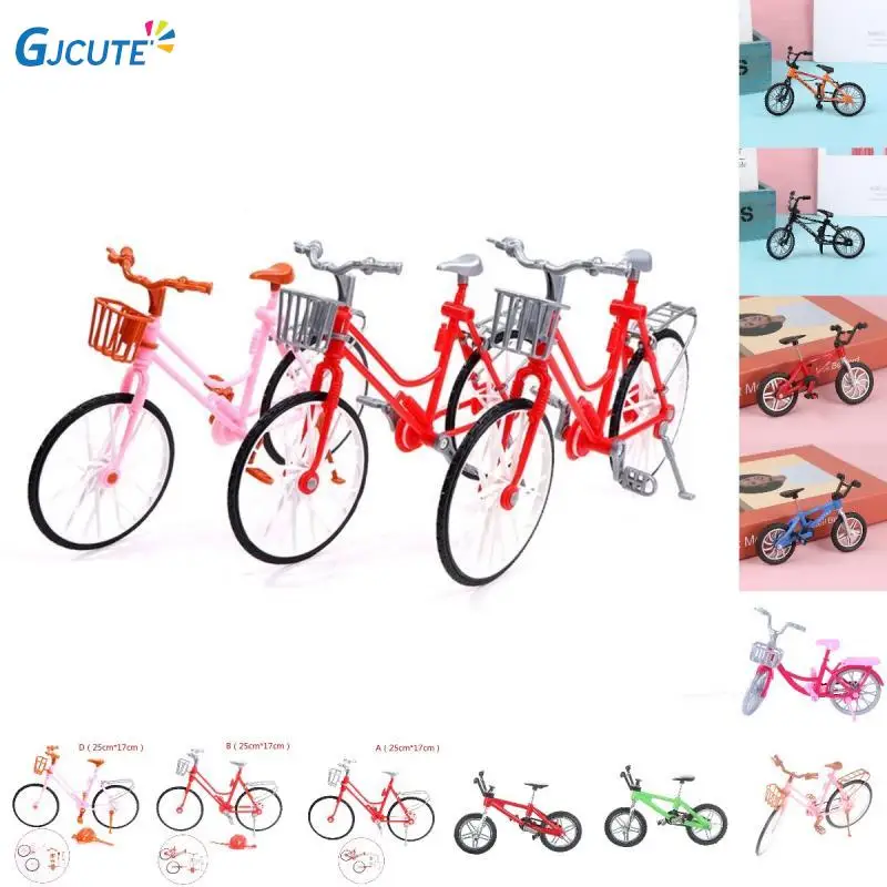 Mixed Style Doll Accessories Pink Green Plastic Bicycle Bike Outdoor Sports Toy for Doll Doll Dollhouse for Ken Kids Toys Set