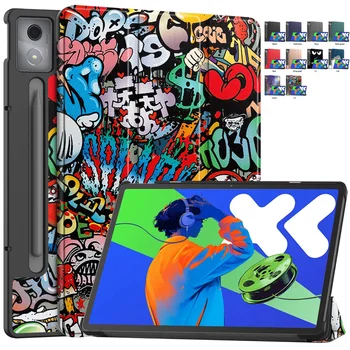 Dla Lenovo Xiaoxin Pad Pro 12 7 cali 2025 Etui Fashion Painted Magnetic Smart Tablet dla Xiaoxin Pad Pro 2025 Etui 12,7 cala