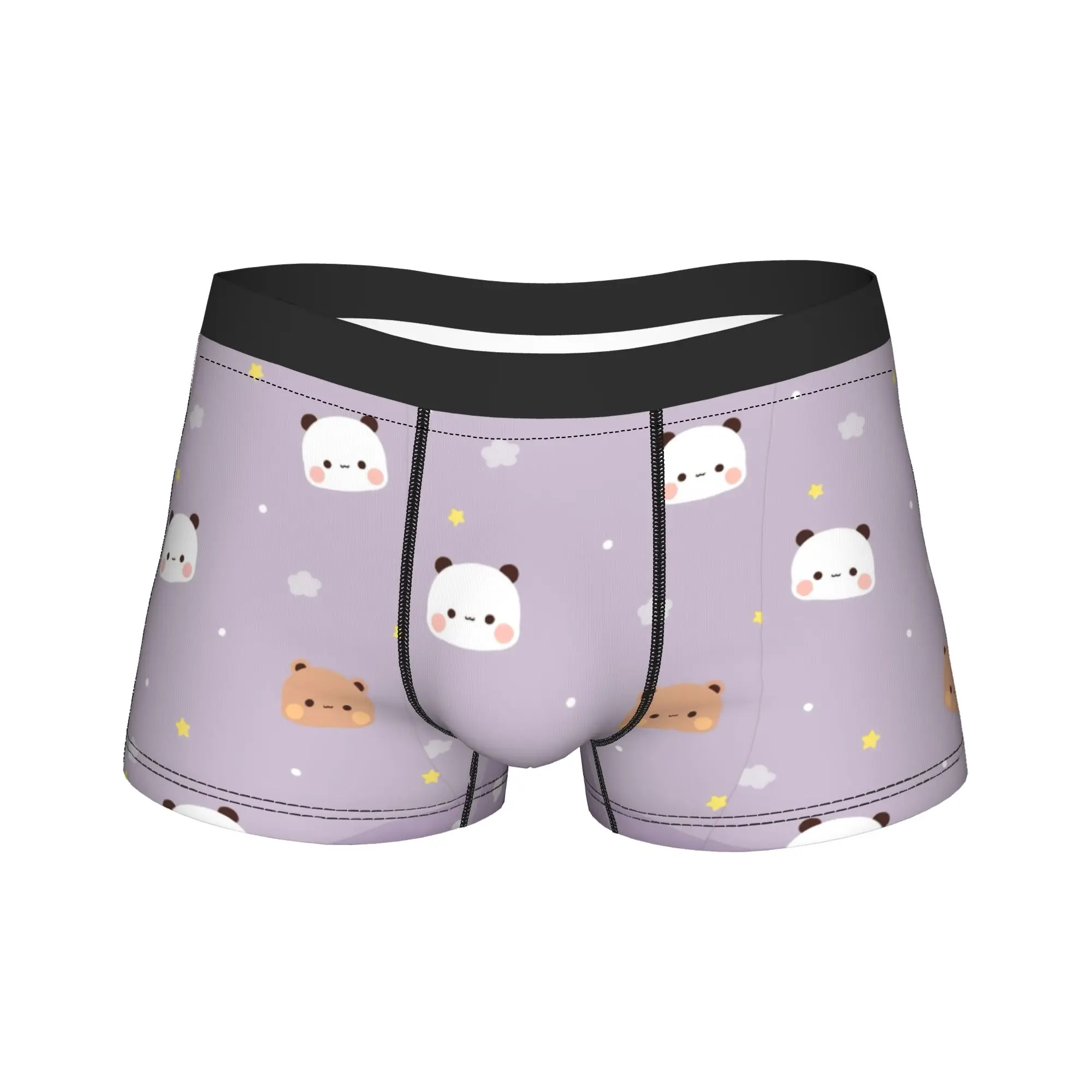 Panda Bubu Dudu Pattern Trunk  Pouch Underwear Quality Pattern Shorts Briefs Elastic Man Panties Plus Size