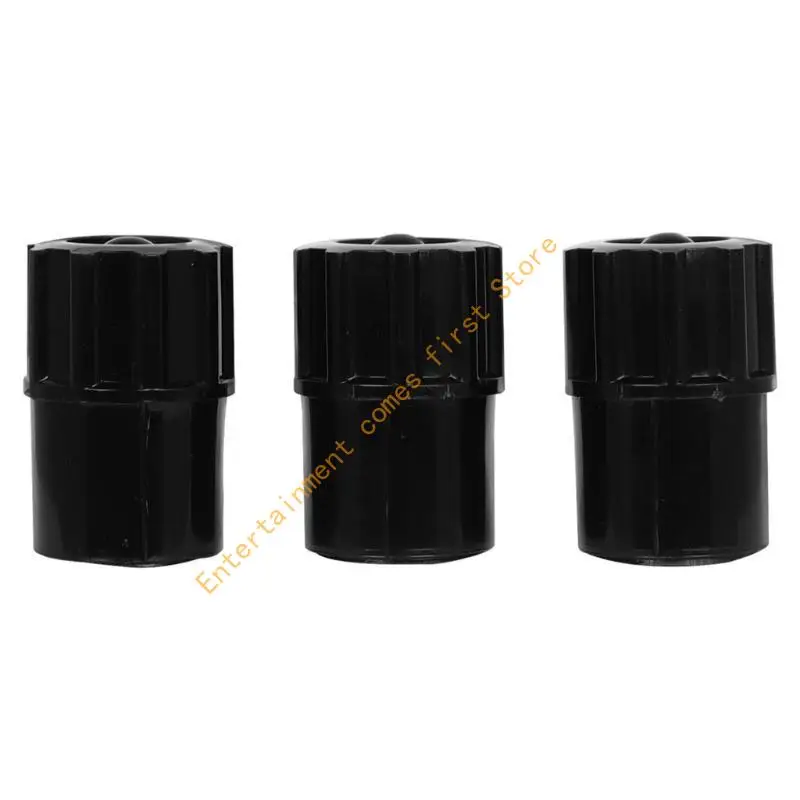 3Pcs  Altos Saxophone End Plug Stopper Saxophone Black Neck Plugs Easy to Install 55KD