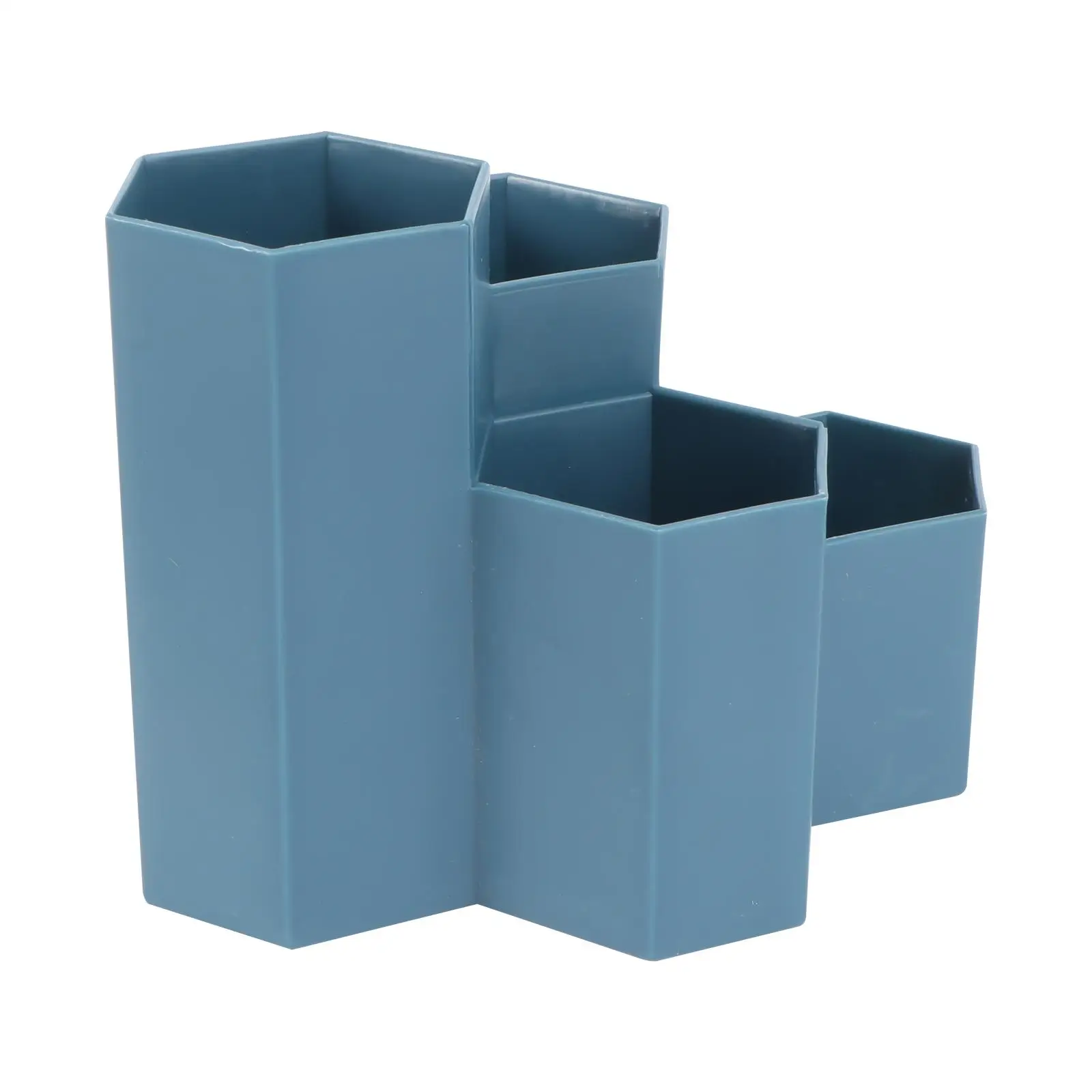 

Hexagonal Pen Holder Desk Stationery Organizer Multifunctional Storage Container Plastic Pp Office Pot