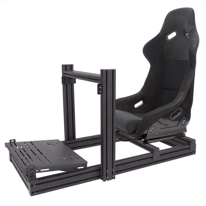 OEM Versione base Gioco Azionamento diretto Gioco Volante Profilo Staffa Simulatore Sedia Fai da te Sim Racing Cockpit Sim Rig con sedile