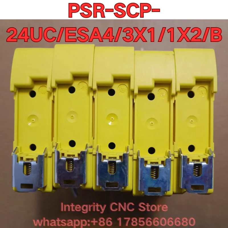 Second-hand PSR-SCP-24UC/ESA4/3X1/1X2/B safety relay function test is normal