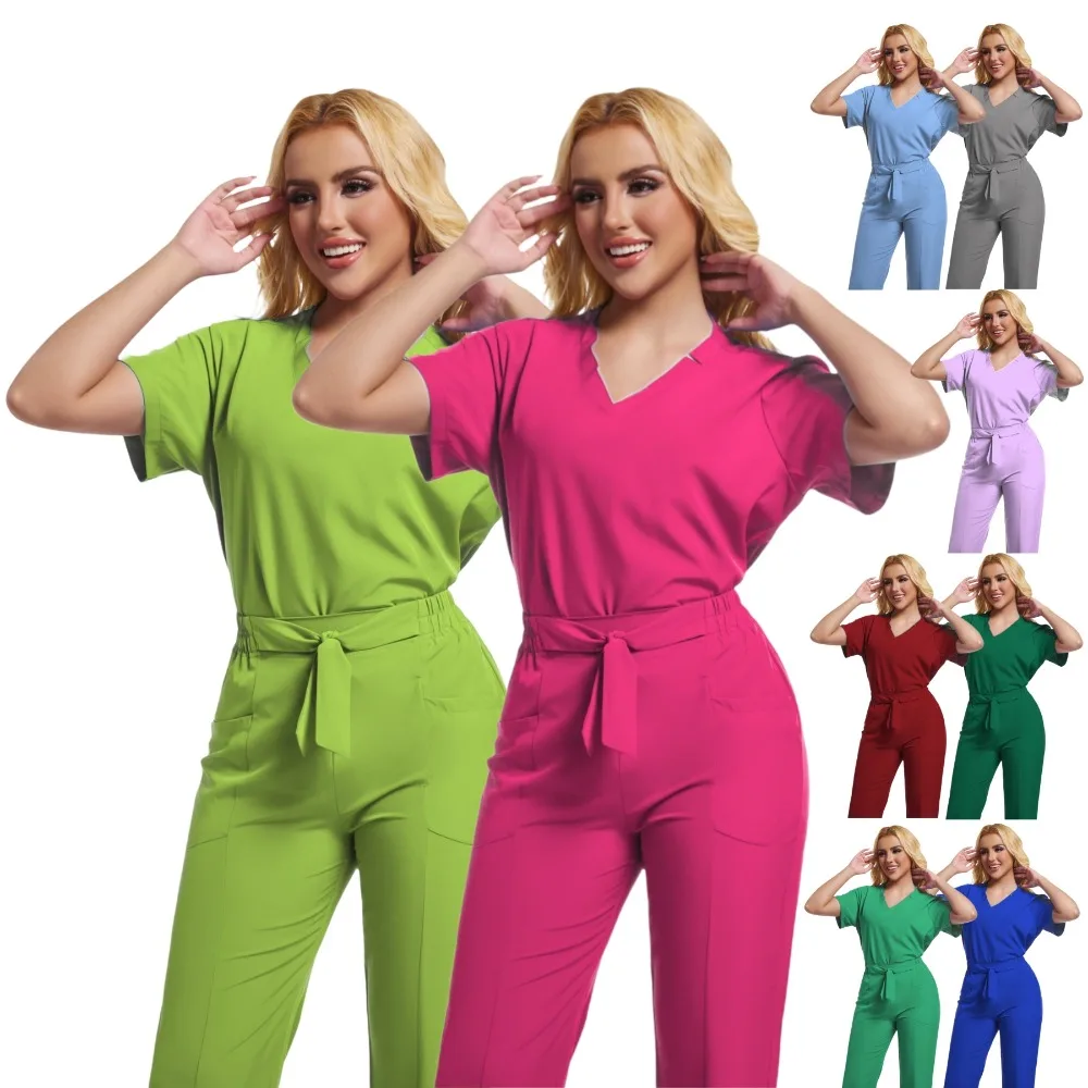 

Multi-color Unisex Pharmacy Nursing Hospital Doctor Workwear, Dental Clinic Beauty Salon Surgical Uniform, Medical Textured Set