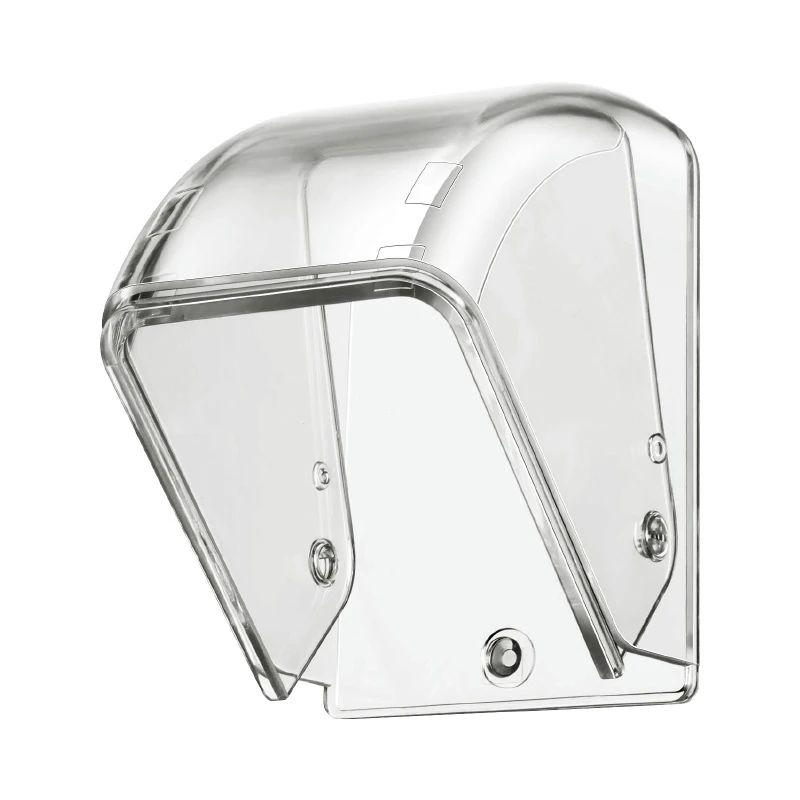 1 Piece Wireless Rainproof Doorbell Box Outdoor Transparent Doorbell Box Doorbell Rain Cover DIY Accessories