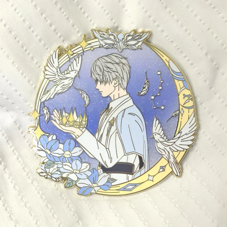 

Коллеги «Любовь и глубокие пространства» Xavier ambitus Высокий уровень внешнего вида 8 см Металлический значок с имитацией эмали, изысканный коллекционный подарок