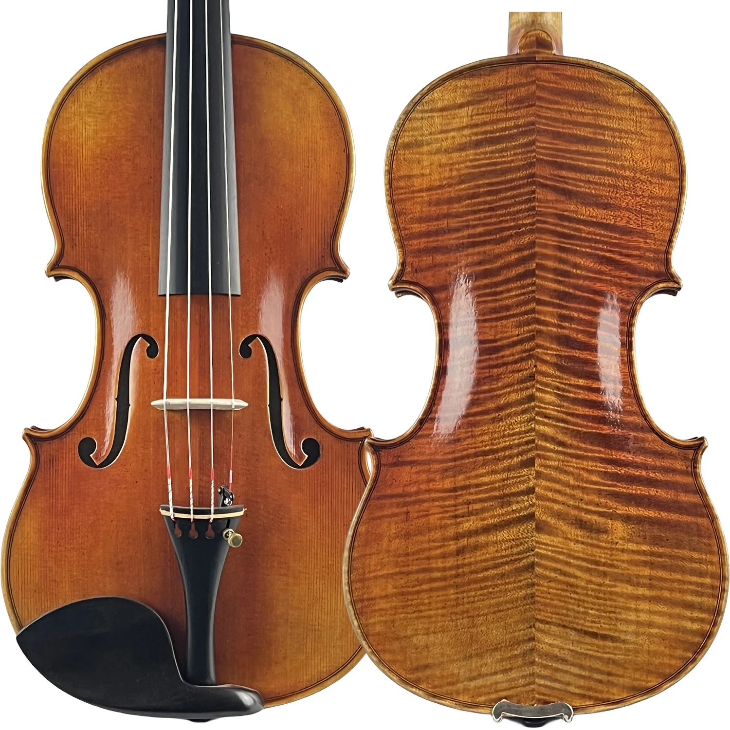 4/4 Violin, Tiger Flamed Back Professional Violin 4/4 바이올린 كمان4/4 скрипка Excellent Flame Free Case And Bow