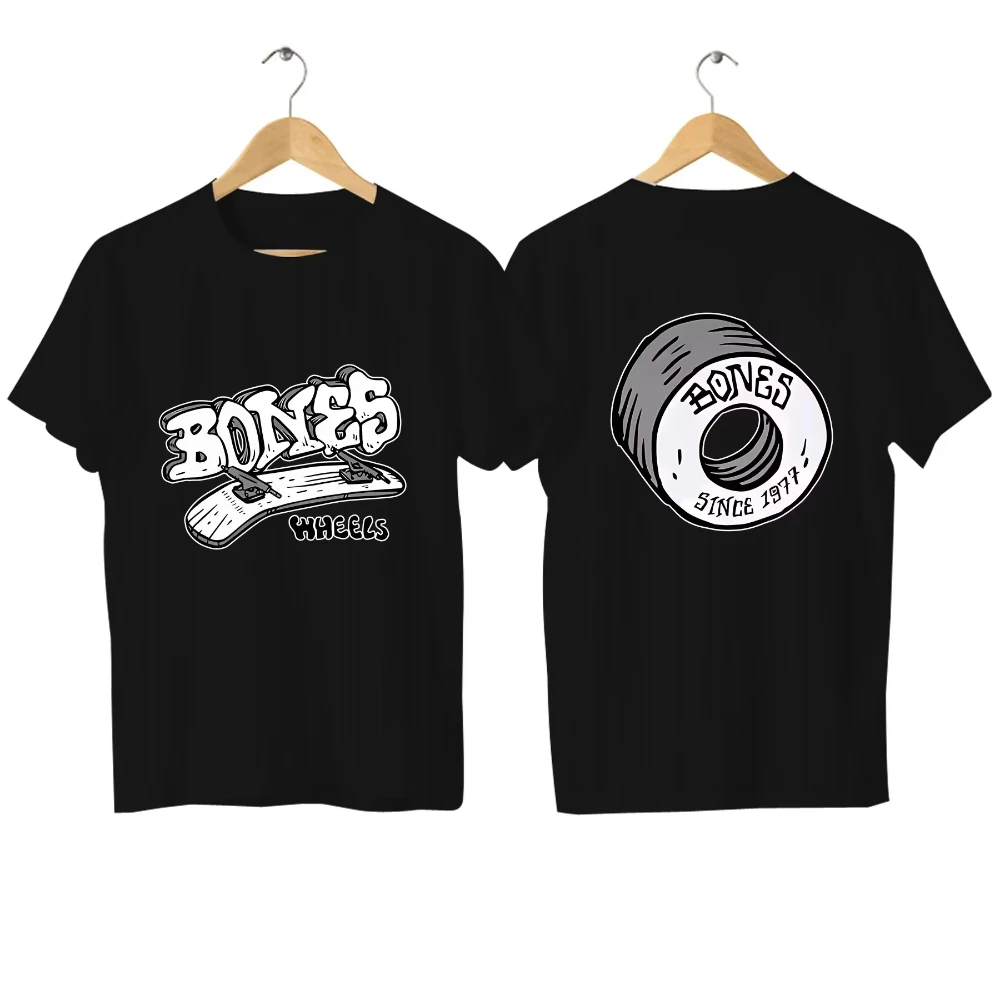 

Fashion Pown-Peralta Bones Print Casual Mens T shirt Comfortable Breathable Street Large High Quality Women's Cotton t-shir Tops