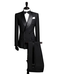 Men's Suit Shawl Lapel Double Breasted Jacket and Pants Party