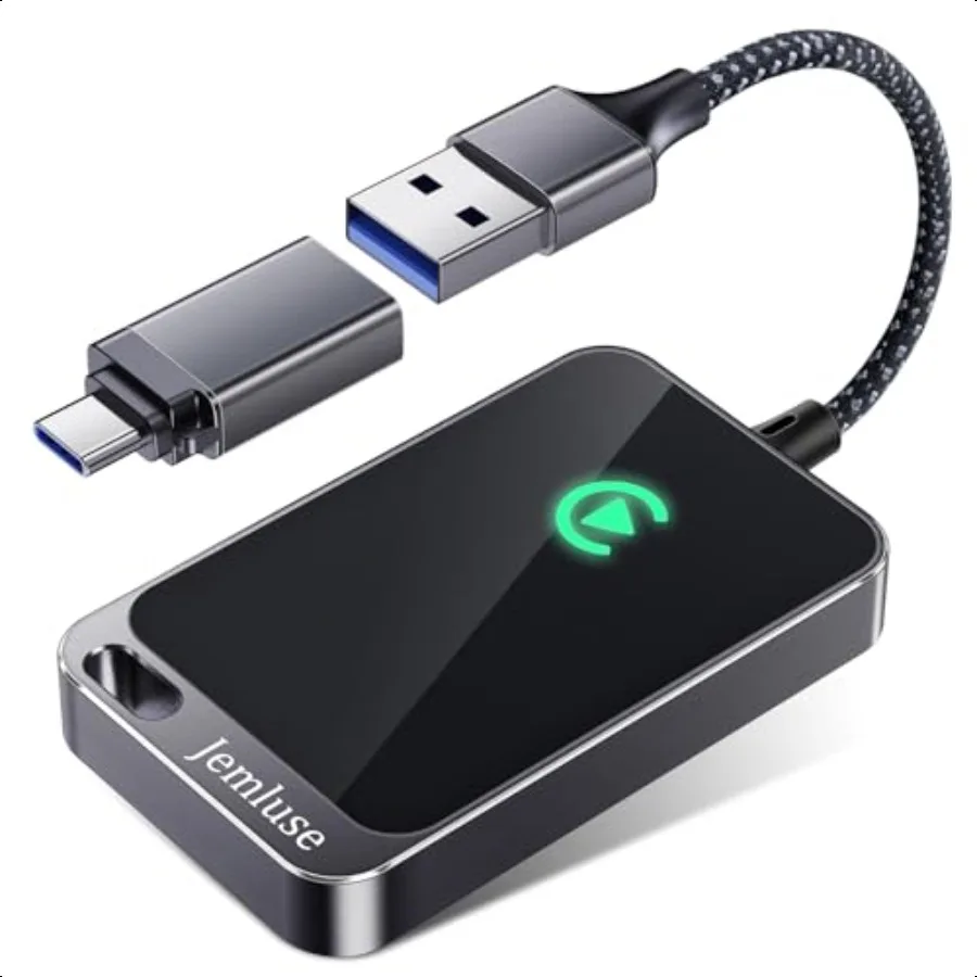 

Адаптер Wirel CarPlay для Apple iPhone 2024, обновленное многопользовательское соединение для преобразования проводов в адаптер Wirel Car Play, нет