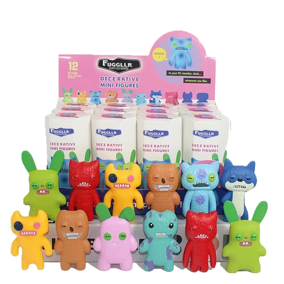 Nouvelles figurines Fuggler originales, boîte mystère, jouets amusants, monstres à dents moches, figurines d'action Fugglers, modèles de collection, cadeaux pour enfants