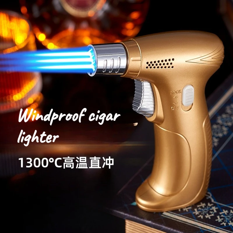 

Windproof Cigar Lighter Moxibustion Special Igniter Durable Spray Gun Outdoor BBQ Household Baking Accessories