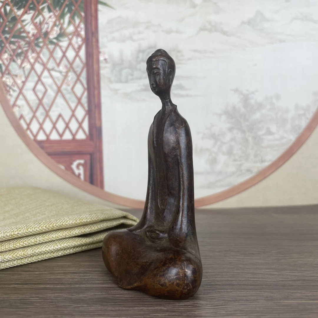 Metal statue Northern Wei Zen Buddhism 6.7cm wide, approximately 4.2cm 12cm high, weighing 548g