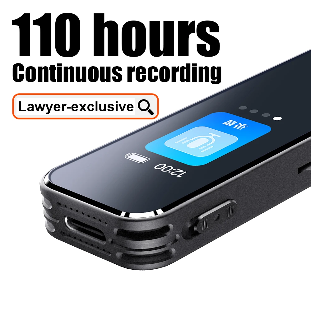 32G Famue L12 Voice Recorder, 110H Continuous Recording, 1536KBPS 360° Surround, Professional for Class/Meeting/Business/Lawyers