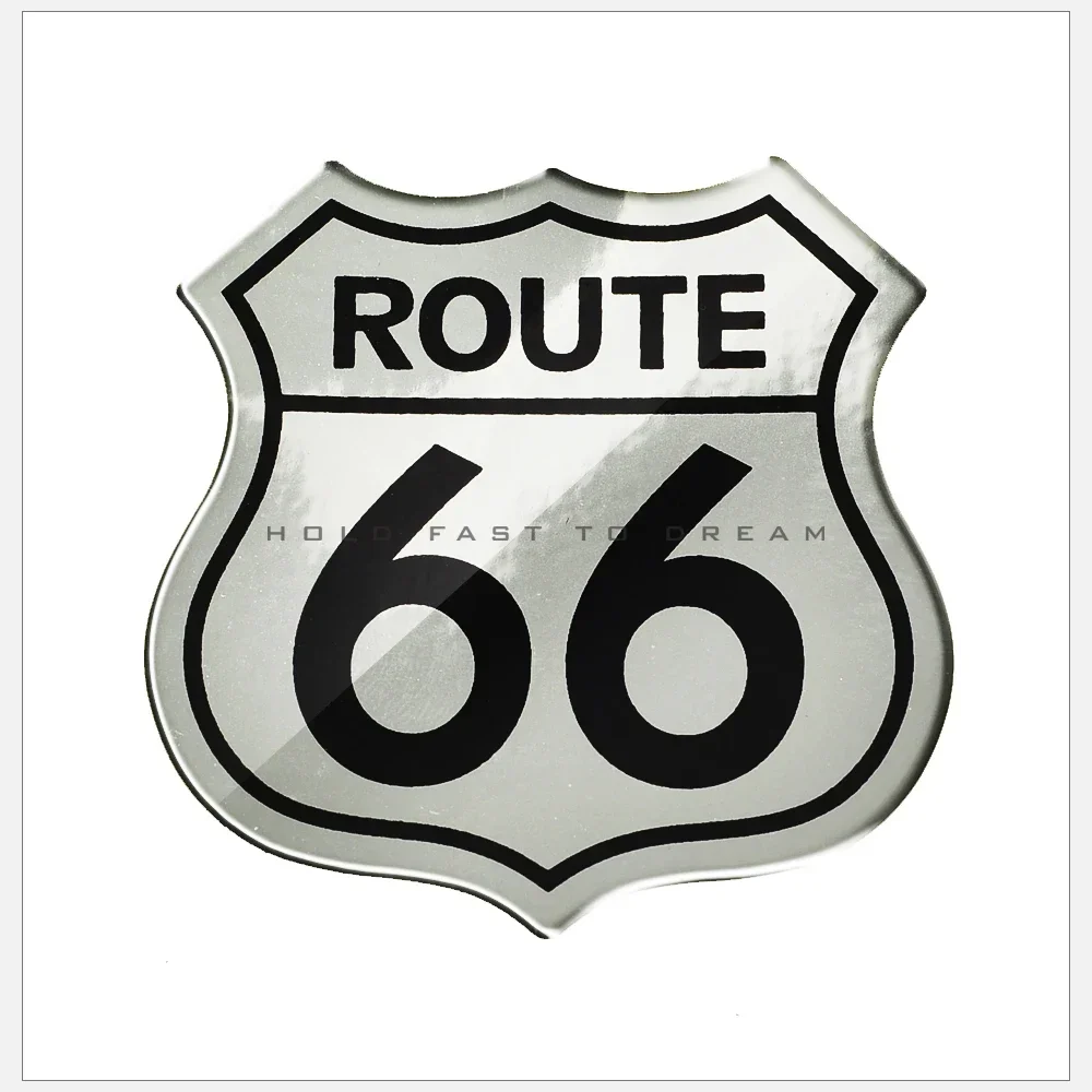 For Harley Touring Dyna Fatboy Softail 48 XL883 XL1200 3D Motorcycle Tank Pad Decal Sticker Historic Route 66 Sticker