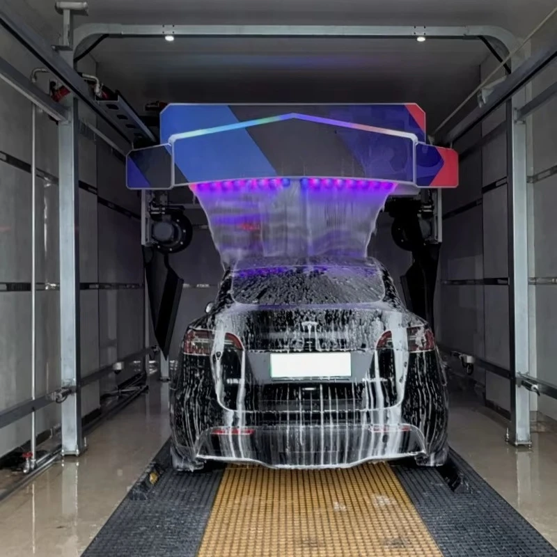 Touchless Unattended Car Wash Machine Automatic Machine For Overseas Gas Stations - Compact Size, Energy-Saving & Multi-Language