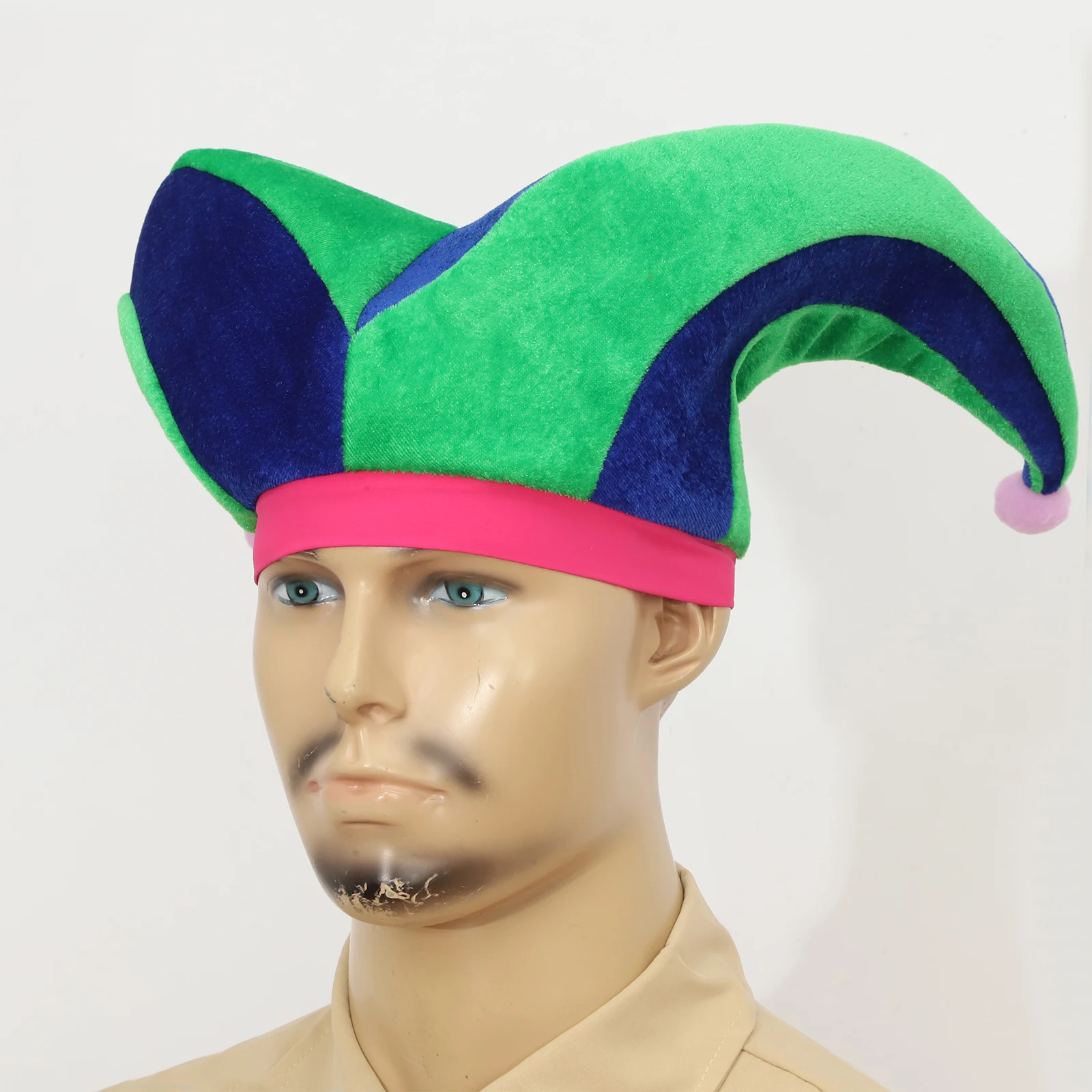 Adultos niños divertido lindo sombrero de payaso gorra accesorio de disfraz para Cosplay puesta en escena fiesta temática Halloween carnaval mascarada