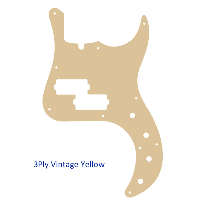 Fei Man Custom Guitar Parts - For US Fender Precision Deluxe Bass Guitar Pickguard Multicolor Selection