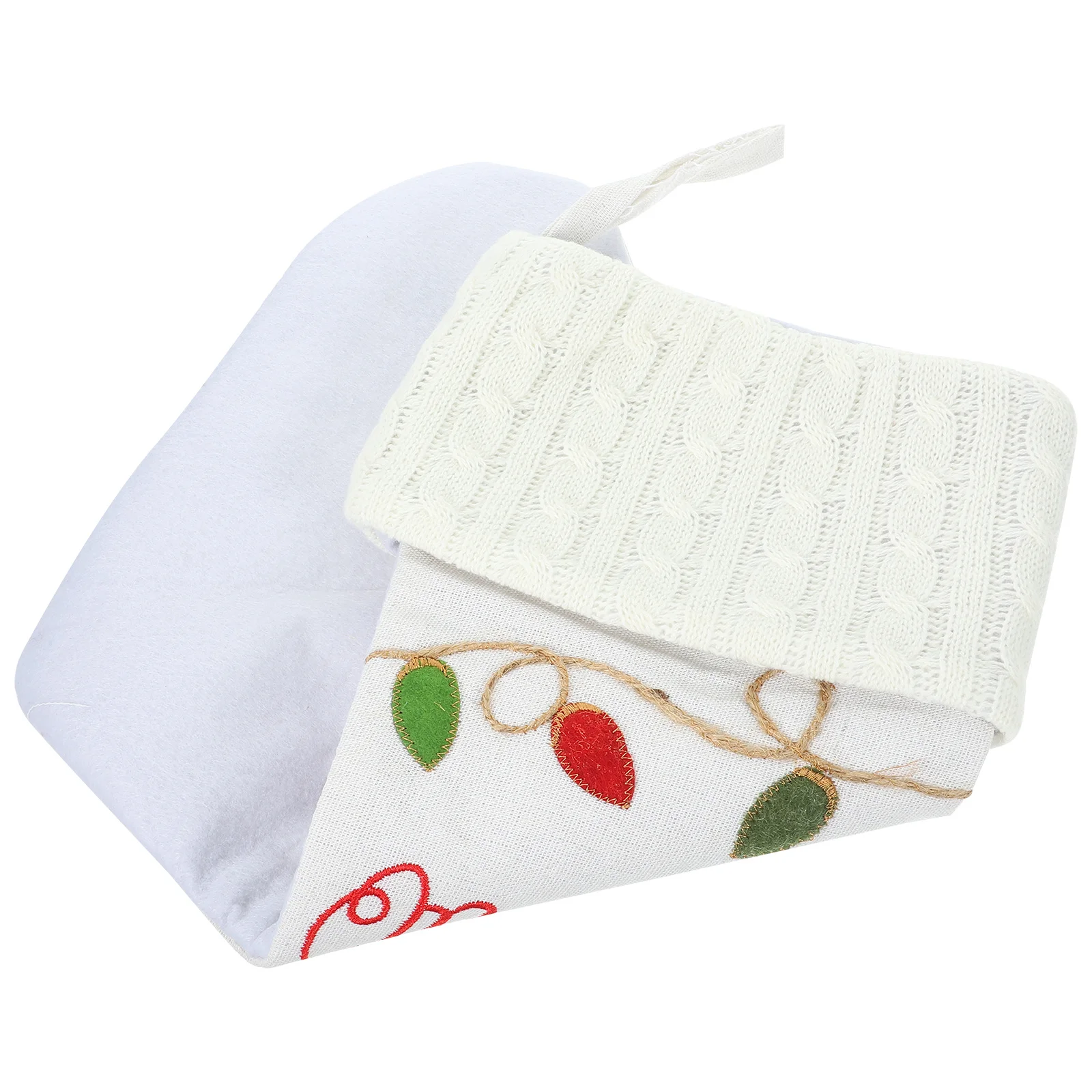 

Christmas Sock Gift Bag Festive Hanging Decor For Xmas Tree Fireplace Party Holiday Stocking Treat Pouch Decorative Socks