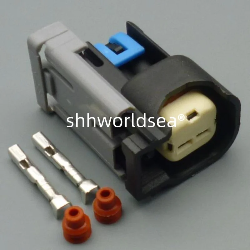 2/100set 2 Pin Automobile Waterproof Connector Electronic fuel injection nozzle harness plug 15305086 15326238 For Chevrolet