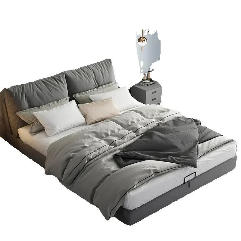 Comfortable European Bed Frame Minimalist Reading Design Confortable Bed Reading Modern Postmodern Muebles Trendy Furniture