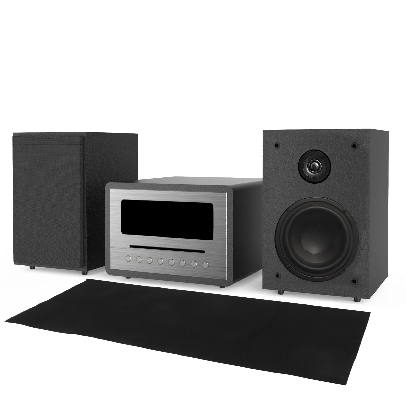 ผ้าคลุมลำโพงสีดำ แผ่นดูดซับเสียงสำหรับซับวูฟเฟอร์ ซ่อมแซม กล่องลำโพง  แผ่นกันฝุ่น  แผ่นฉนวนกันเสียง