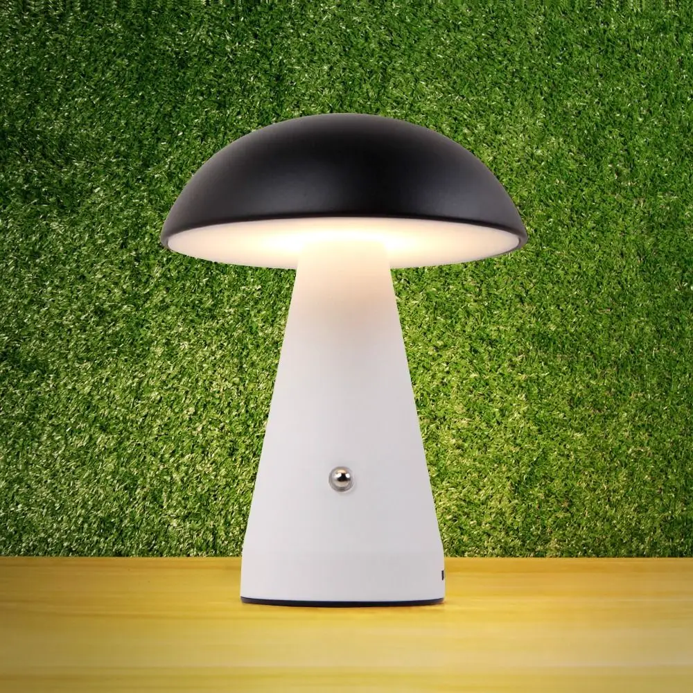 

Touch-Activated Mushroom Lamp 3 Color Extended Illumination LED Table Lamp USB Rechargeable Dimmable Dimmable Light Bedroom