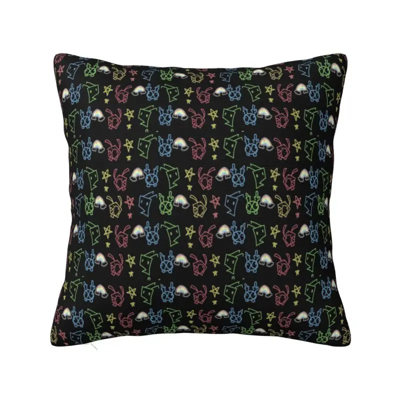 Custom I-Invader Z-Zim Cartoon Square Pillow Case Home Decorative Cushions Throw Pillow for Sofa Double-sided Printing