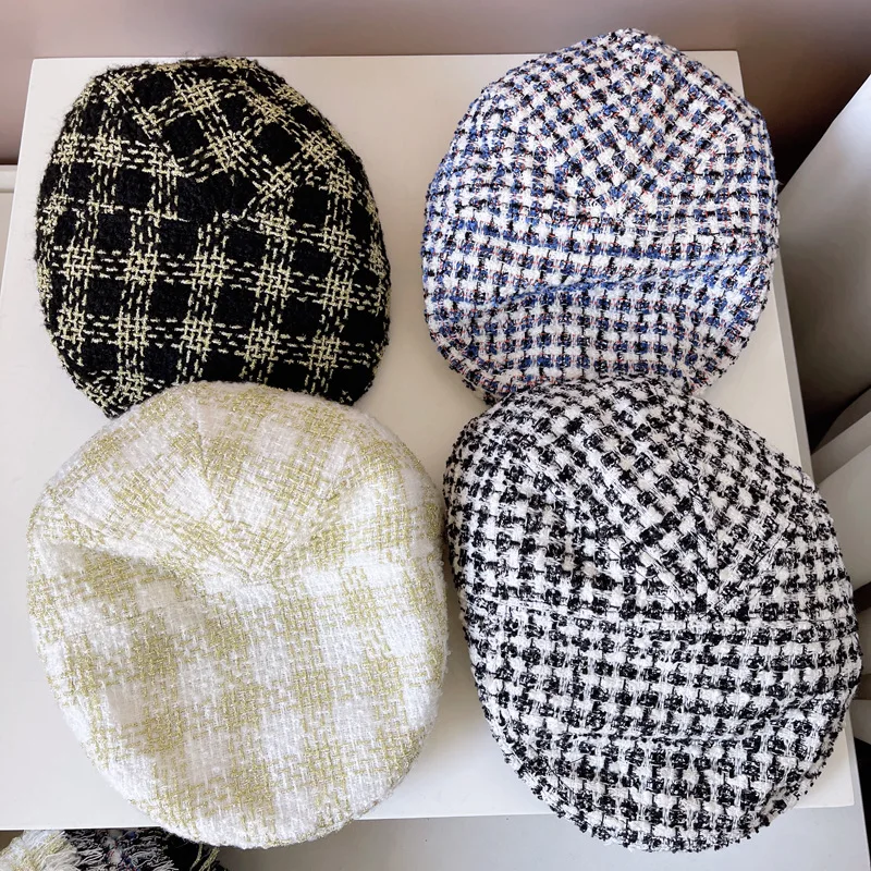 Ladies Fashion Beret High-grade Temperament Assorted Pumpkin Hat Travel Shopping Painter Hat Small Fragrant Newspaper Boy Hat