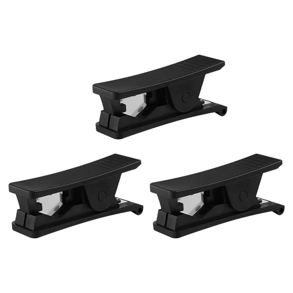 Cortador de tubos com lâminas de aço inoxidável, 3 peças, para tubos de ptfe, borracha de nylon, plástico pu, tubos de ar, ferramentas de corte, peças sobressalentes