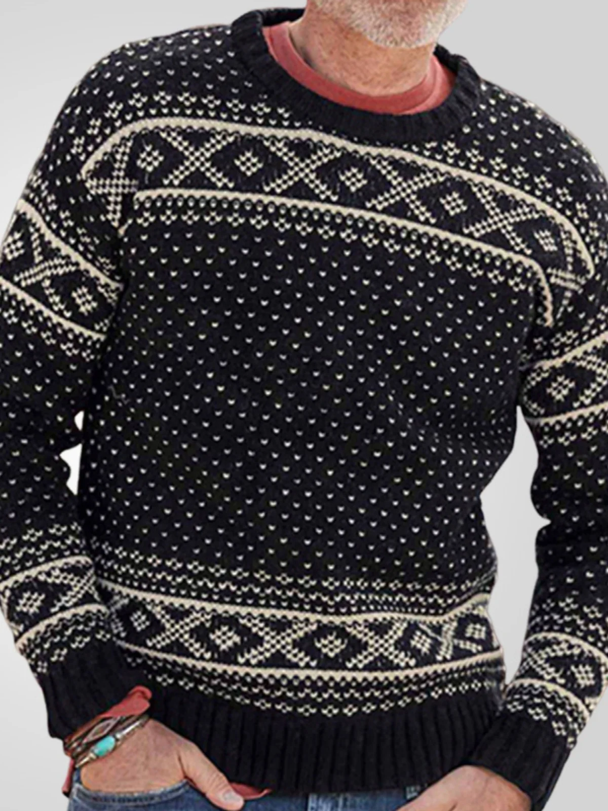 

Мужской осенне-зимний вязаный свитер с длинными рукавами, толстовка большого размера с капюшоном, удобный теплый повседневный топ с цветочной вышивкой