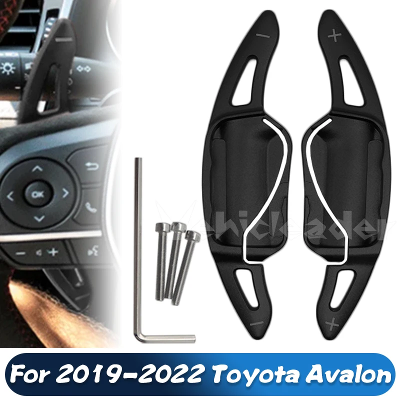 For Toyota Camry Corolla Avalon RAV4 Prime Aluminum Interior Steering Wheel Paddle Shifter Extend Trims Accessories