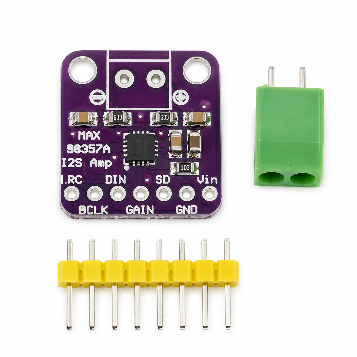 Max98357 I2S 3W Class D Amplifier Breakout Interface Dac Decoder Module Filterless Audio Board For Raspberry Pi Esp32