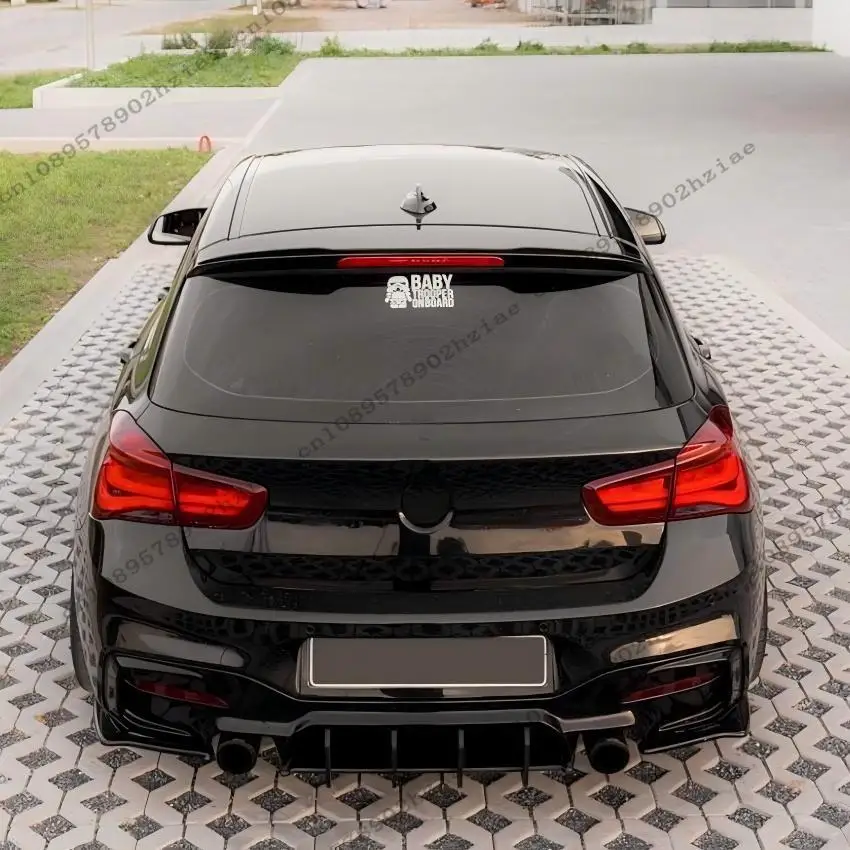 100%New Rear Diffuser For BMW 1 Series F20 LCI M140i 2016-2019 Rear Diffuser Rear Bumper Lip Spoiler Back Fins Tuning Body Kits