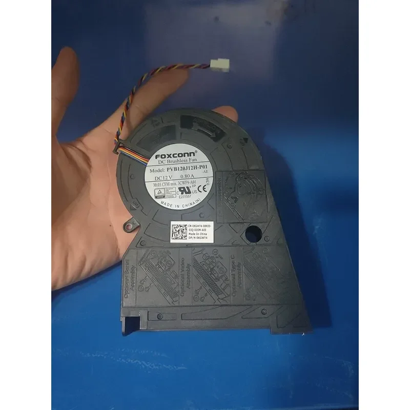 for Foxconn Turbo Fan Four Wire Temperature Controlled Cooling Fan for Dell Original Replacement High Performance Quiet