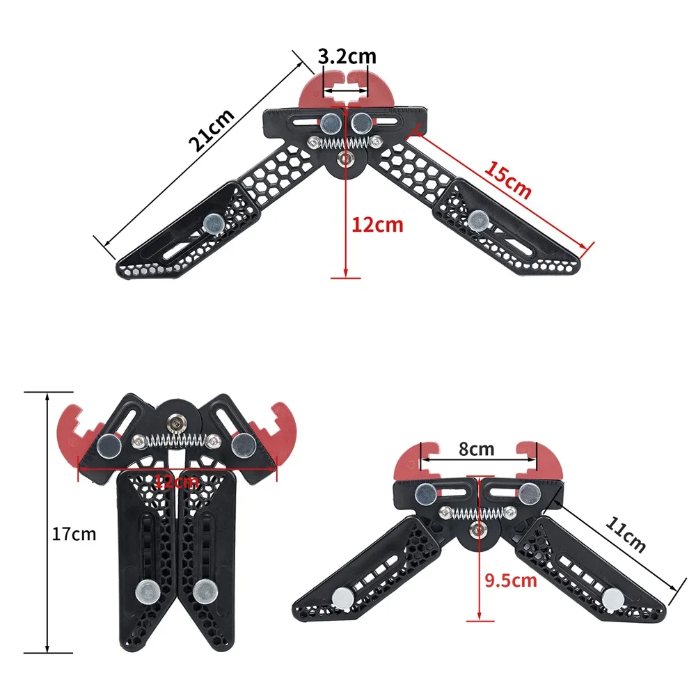 Adjustable Archery Bow Stand Holder Adjustable Length Limb Clamp Holder Kickstand For Compound Bow Accessory