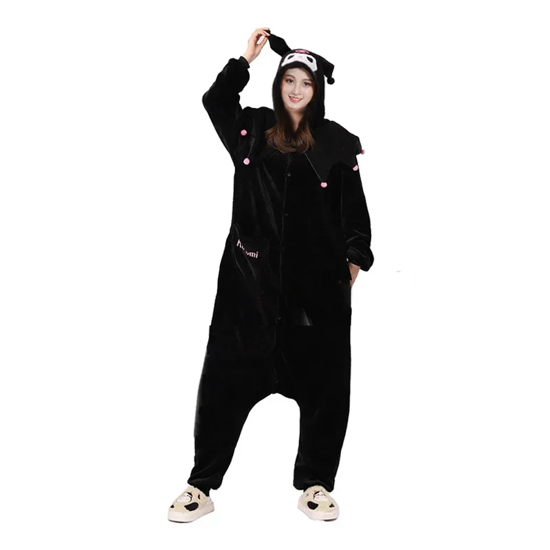 Kostium Cosplay dla dzieci kobiety piżama Kigurumi Cartoon Onesies boże narodzenie Kawaii piżama flanelowa odzież domowa przyjęcie świąteczne dziewczyny prezent