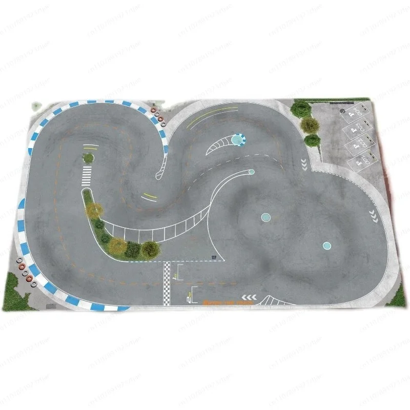 Professional Drift Track Map – Racing Carpet Pad for 1:24 & 1:43 Scale RC Cars