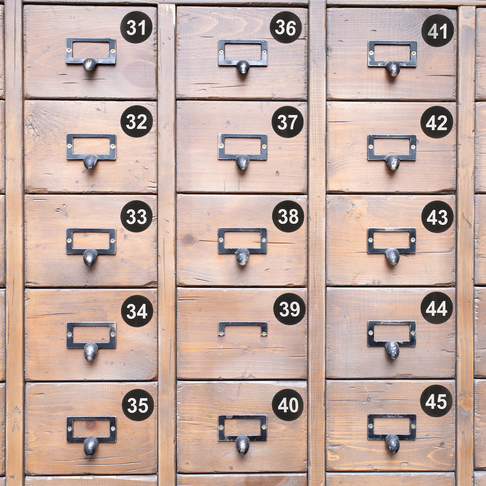 

Number Stickers Adhesive Labels Classification Tags Storage Jar Keys Mailbox File Cabinet Round Digital Label Sign