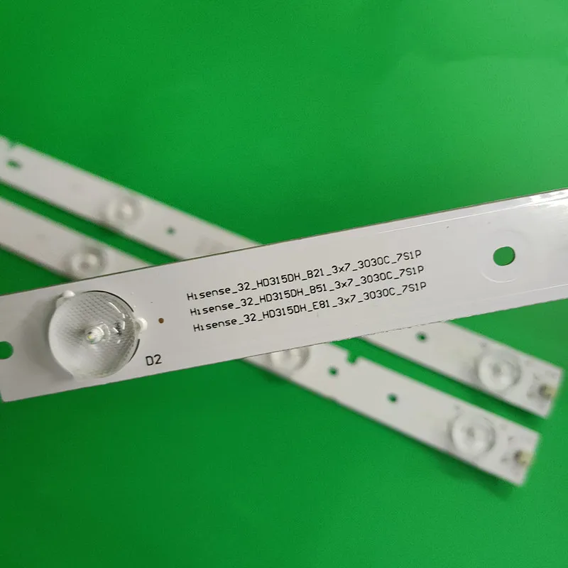 3PCS/LOT New HD315DH FOR Hisense LED32EC260JD  LED32EC510N Backlight Strip 7leds LED32K188 LED32K20JD  LED32K198 LED32EC29