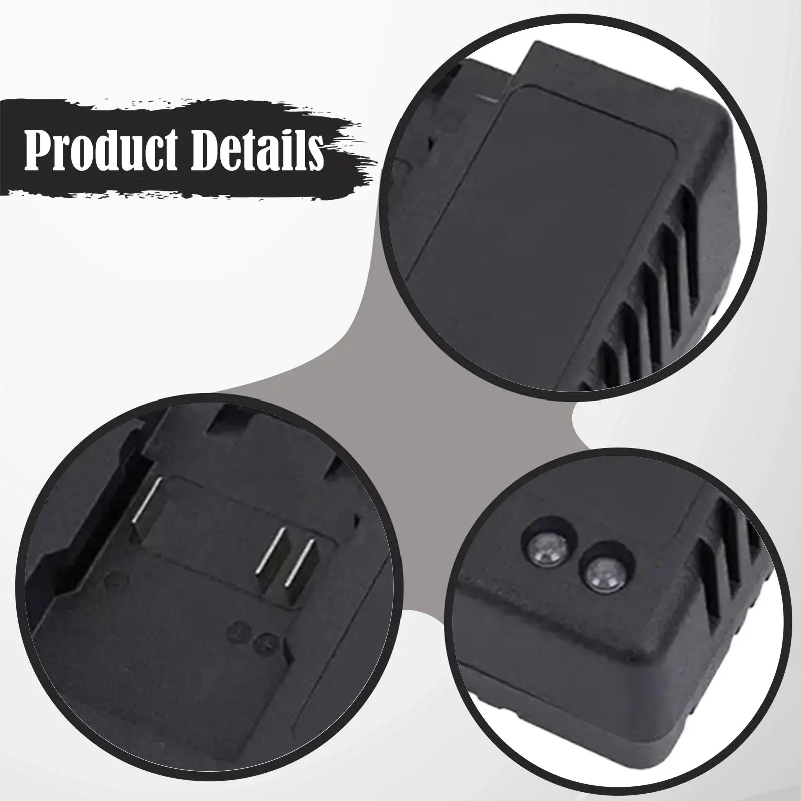 21V LI Ion Battery Charging Quick Charging Portable Efficient Cooling Short Circuit Protection Waterproof for Garden Use