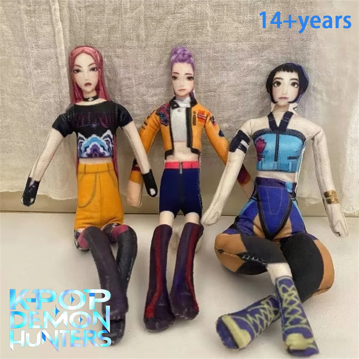 ตุ๊กตาการ์ตูน Kpop Demon Hunters แบบขยับได้ ตุ๊กตา Saja Boy Huntr/X คอสเพลย์ ตุ๊กตาผ้าฝ้ายแบบยืดหยุ่น ของตกแต่ง ของขวัญวันฮาโลวีนและคริสต์มาส