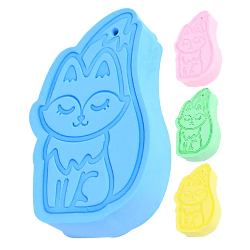 

4Pcs Exfoliating Bath Sponge for Kids Gentle High-Density Baby Bath Sponge Infant Skin Exfoliator Shower Scrubber