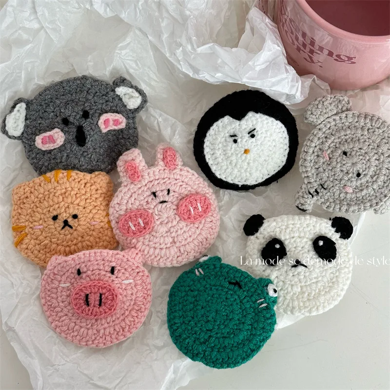 Handmade Cartoon Woolen Animals Elephant Hair Clip Cute Fabrics Panda Pig Hairpins Hair Accessories Chinese Style Frog Clip